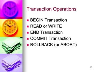 transaction management, concept & State | PPT
