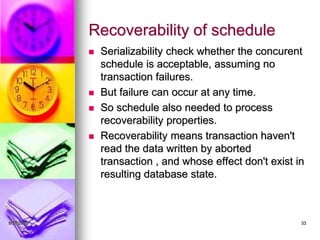 transaction management, concept & State | PPT