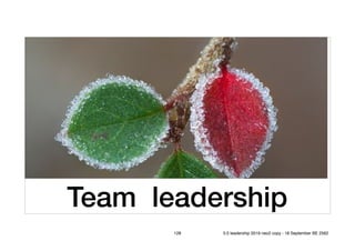 Team leadership
128 5.0 leadership 2019 neo2 copy - 18 September BE 2562
 
