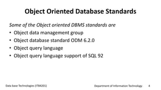 Introduction to Object Oriented databases | PPT