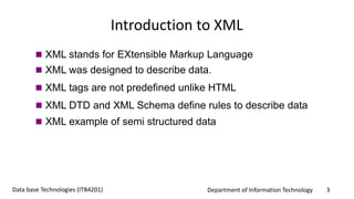 Introduction to XML | PPTX