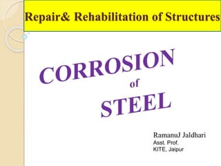 Repair& Rehabilitation of Structures
RamanuJ Jaldhari
Asst. Prof.
KITE, Jaipur
 