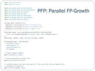 PFP: Parallel FP-Growth
 