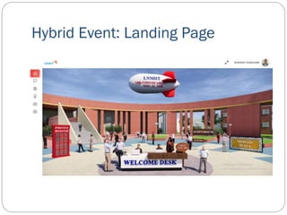 Hybrid Event: Landing Page
 