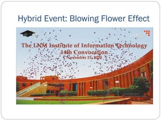 Hybrid Event: Blowing Flower Effect
 
