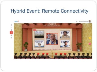Hybrid Event: Remote Connectivity
 