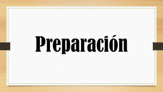 Preparación
 