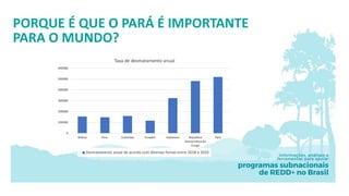PORQUE É QUE O PARÁ É IMPORTANTE
PARA O MUNDO?
0
100000
200000
300000
400000
500000
600000
Bolivia Peru Colombia Ecuador I...
