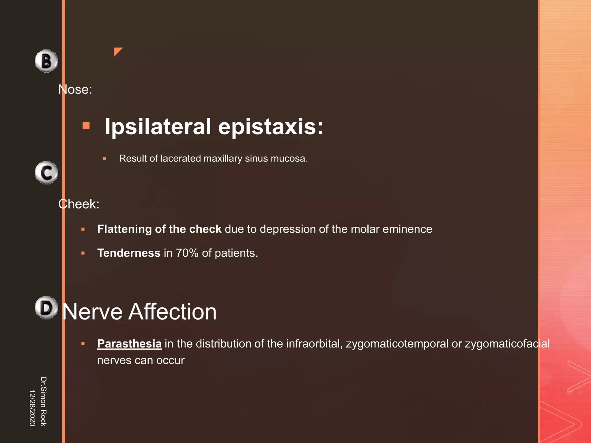 5. zygomatic fracture