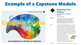 Example of a Capstone Module
 