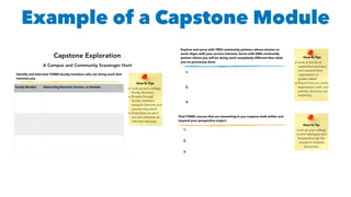Example of a Capstone Module
 