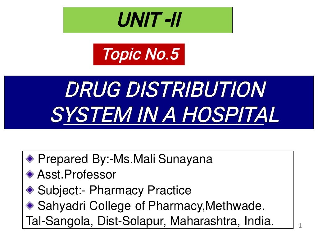 drug-distribution-system-in-a-hospital