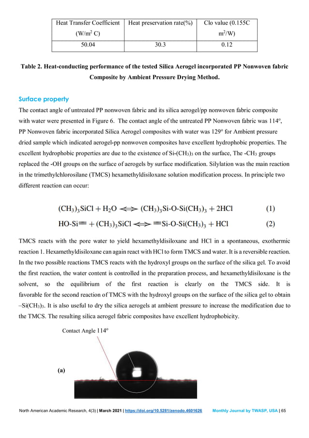 Preparation and Characterization of Silica Aerogel Incorporated ...