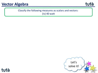 vector algebra - exercise on basics