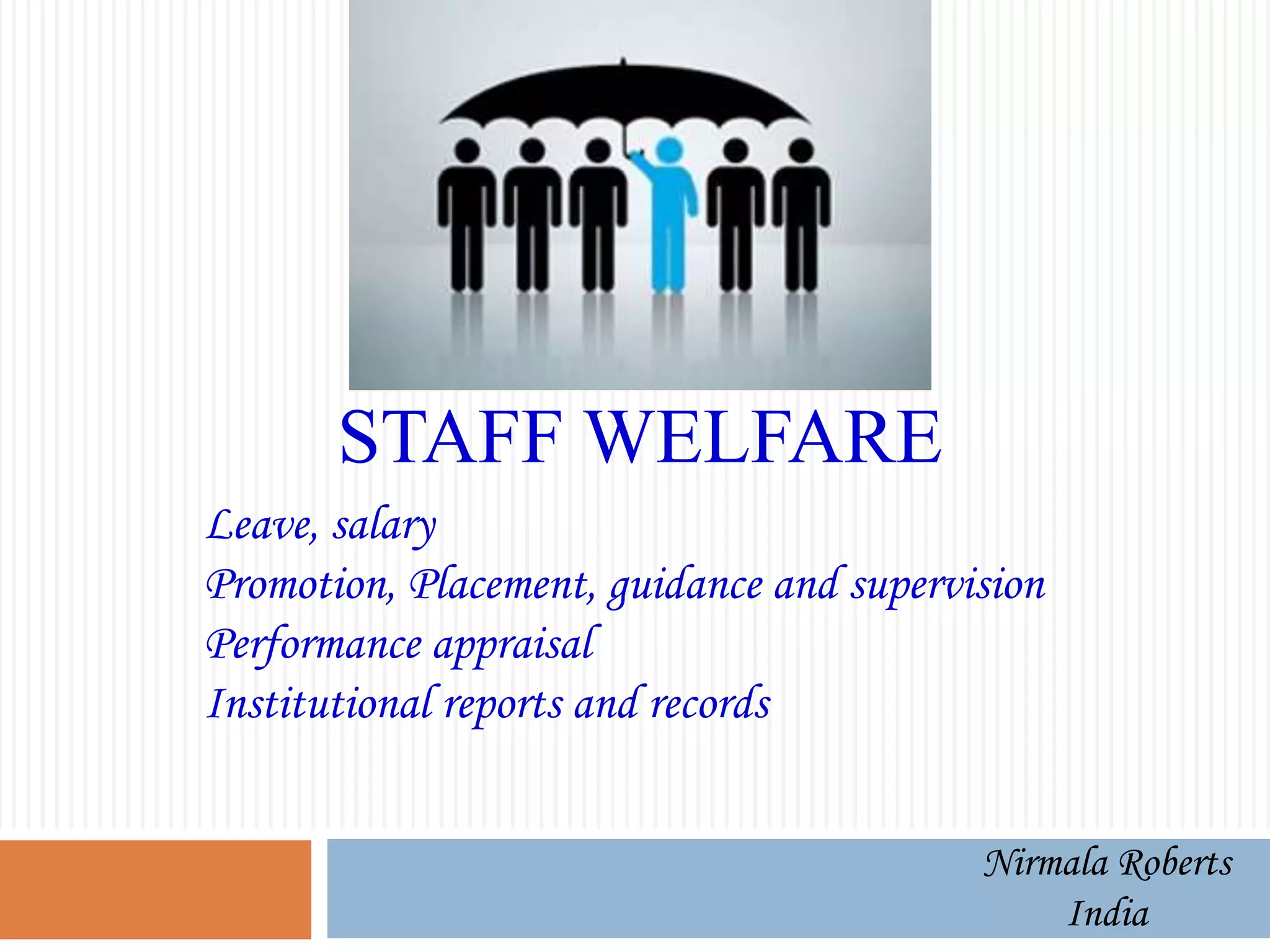 5. staff welfare PPT