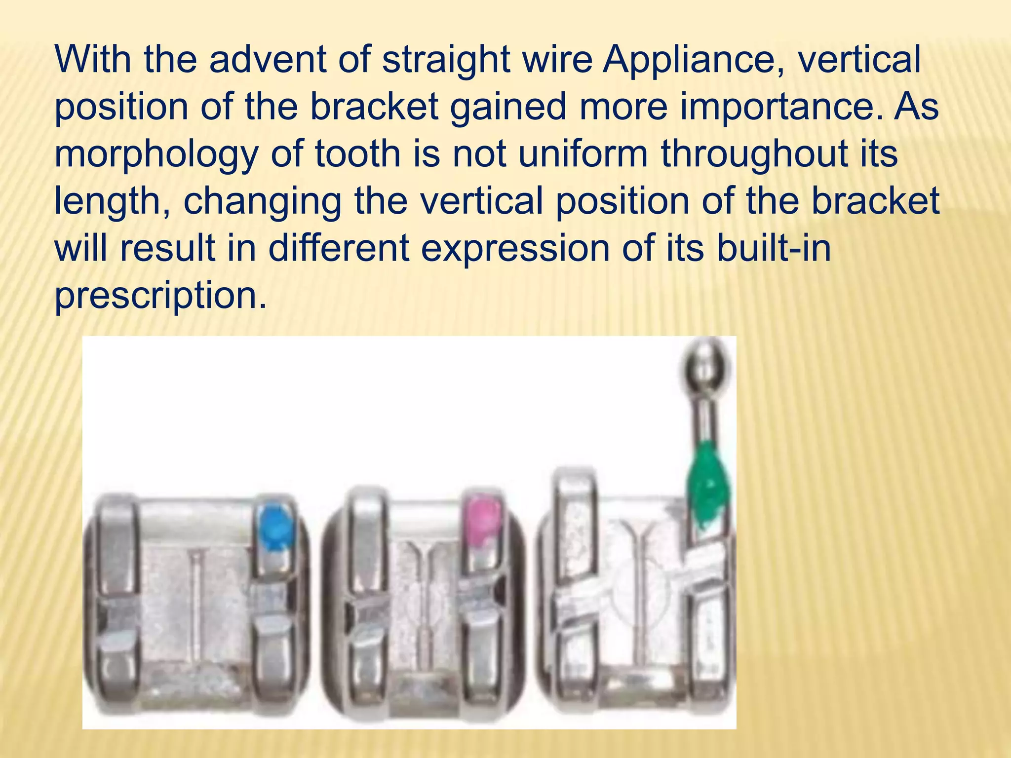 BRACKET PLACEMENT IN ORTHODONTIC BONDING | PPTX