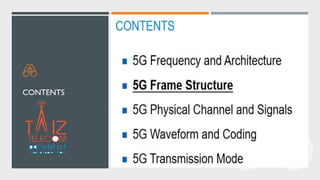 5 G -NR Technologies frame Strecture | PDF