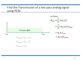 5. analog to digital conversion. ( pcm ,dm with short descriptions ) | PPTX