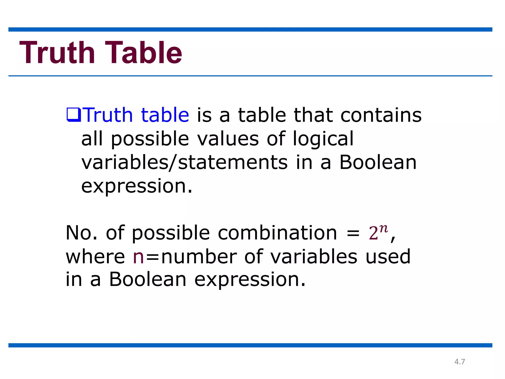 5.boolean algebra | PPT