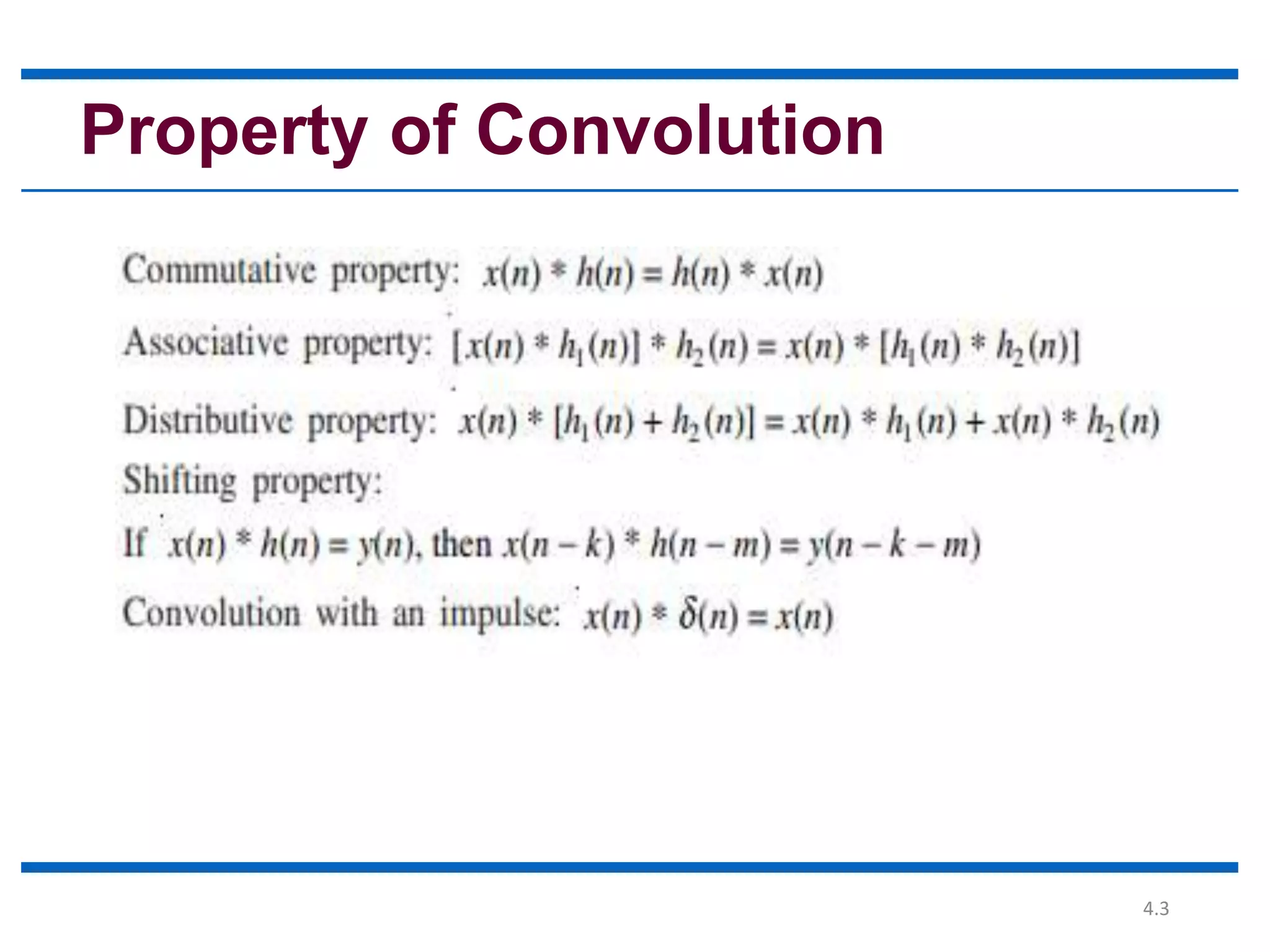 5. convolution and correlation of discrete time signals | PPT