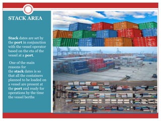 Stack Sample Port Requirements 5. PORT AMENITIES & OPERATIONS (PHE) GTU 3170623 | PPTX