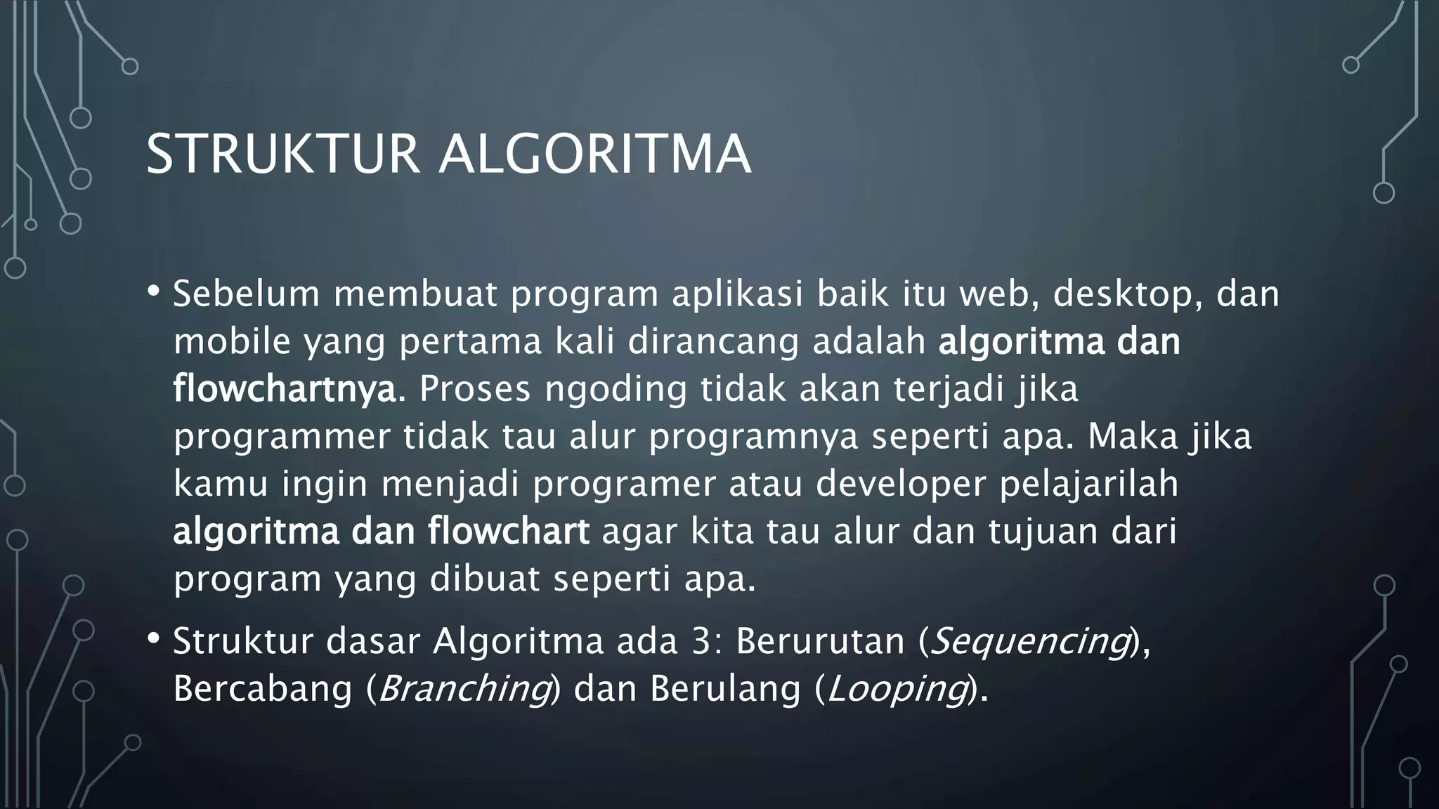 5. algoritma percabangan 1 kondisi | PPTX