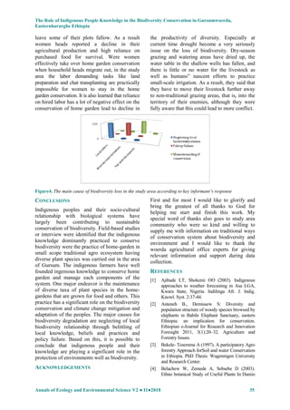 The Role of Indigenous People Knowledge in the Biodiversity ...