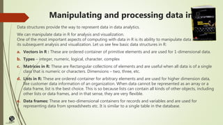 Data analytics with R | PPTX
