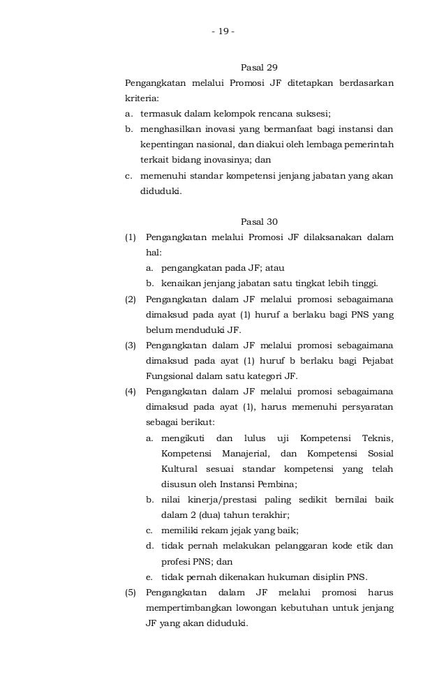 5. permenpan nomor 13 tahun 2019
