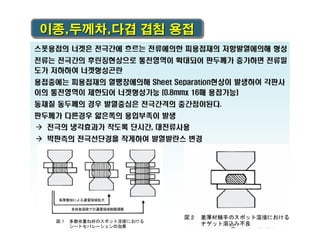 이종,두께차,다겹 겹침 용접

 
