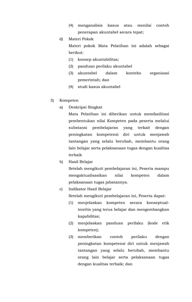 Keputusan Kepala LAN Kurikulum Latsar CPNS