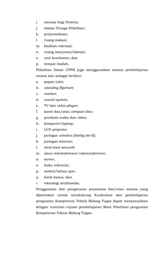 Keputusan Kepala LAN Pedoman Penyelenggaraan Latsar CPNS