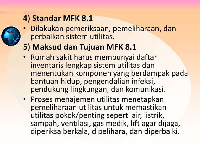 Manajemen Fasilitas Dan Keselamatan MFK BimTek Standar AKREDITASI 