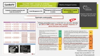Martina Amiguet Comins
Guía ESC 2022: manejo de arritmias
ventriculares y prevención de muerte súbita
Espacio reservado pa...