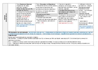 ПЕТОК
30.09.2022г.
Тема: Броеви и броење
• Броеви до 30 (број,
количина, цифра).
• Брои по ред (од 1 до 100,
наназад од 20 до 0).
• Учениците се запознаваат со
поимот помалку/повеќе,
бројат до 10 нанапред и
наназад. (47-50-1дел)
• Работа во групи –
довршување низи со
картончиња (дополнуваат
броеви што недостигаат;
https://www.youtube.com/watc
h?v=LiQHt2BYxCw
Тема: Слушање и зборување
• Прераскажување, раскажување и
опишување (прераскажува,
раскажува, опишува, прашални
реченици, потврдни реченици,
одречни реченици).
• Раскажува сопствено
доживување
• Учениците раскажуваат
сопствено интересно доживување
– Мојот роденден, прослави во
домот. (36)
• Грижа за здравјето
(исхрана, чист воздух, чиста
вода физичка активност, лична
хигиена, здравје).
• Ја објаснува важноста од
чиста вода и чист воздух за
здравјето (ЕКО)
• Учениците ( во мали групи)
дискутираат за важноста и
потребата од чиста вода,
воздух, почва. Презентација на
групите, илустрирање.
(повторување 31, па 32)
-слободни ученички
активности – секција:
Еколошка секција
Изработка на еко
плакат – чиста вода и
чист воздух;
Ликовна секција-
Цртање за еко плакат
– чиста вода и чист
воздух;
- Цртан филм:
Организирање забавна
семејна вечер:
https://www.youtube.co
m/watch?v=pbdj03mTjJ
8
Меѓупредметна интеграција: матемтика, мј и др. ак. – поврзување на броеви со број на години (цртање свеќичкина торта)
и следење цртанфилм на иста тема; пн со др.ак. – чиста вода и чист воздух – изработка и цртање на плакат за важноста;
Рефлексија:
Впечатокот од реализација на часовите е следен:
Математика – учениците умеат повеќето да бројат до 10, со помош до 100 и да бројат наназад од 20 . Со помала група ученици се
работеше со помош.
М.Ј. – повеќето ученици умеат смостојно да опишат роденденска забава. Со група ученици да се вежба вербален говор.
П.Н. – Повеќето ученици ја воочуваат важнста од чист воздух и вода. Учениците беа активни на часот. Со група ученици се работи со
постојана помош.
 