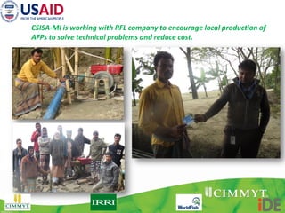 Boosting Crop Intensification in southern Bangladesh: how surface water irrigation can put into scale?