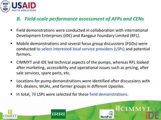 Boosting Crop Intensification in southern Bangladesh: how surface water irrigation can put into scale?