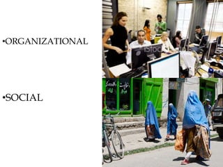 •ORGANIZATIONAL
•SOCIAL
 
