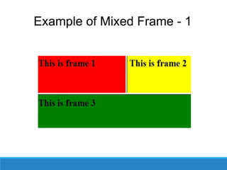 Example of Mixed Frame - 1
 