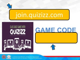 GAME CODE
7
join.quizizz.com
 