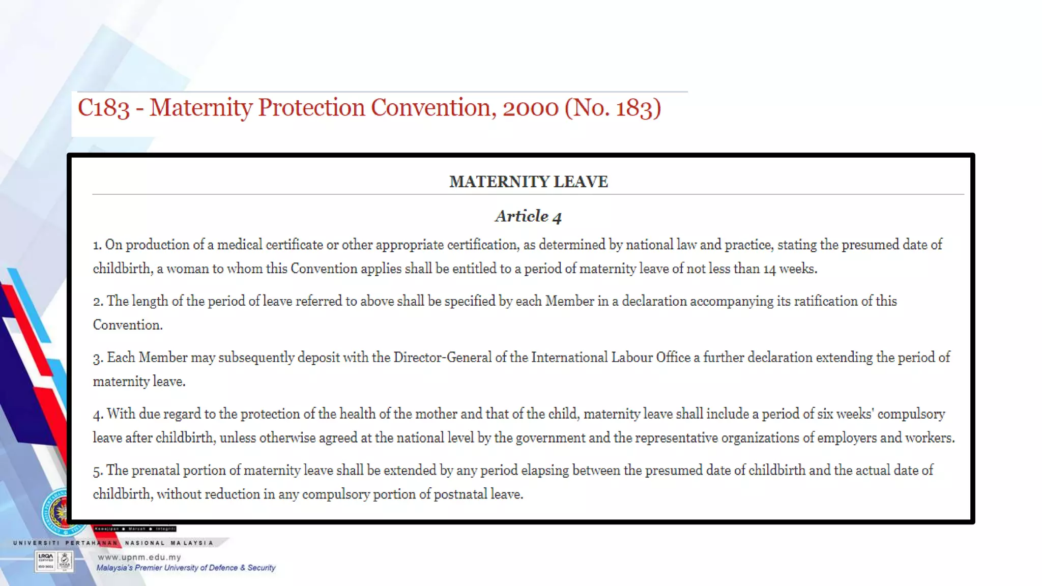 5. MATERNITY PROTECTION .pptx