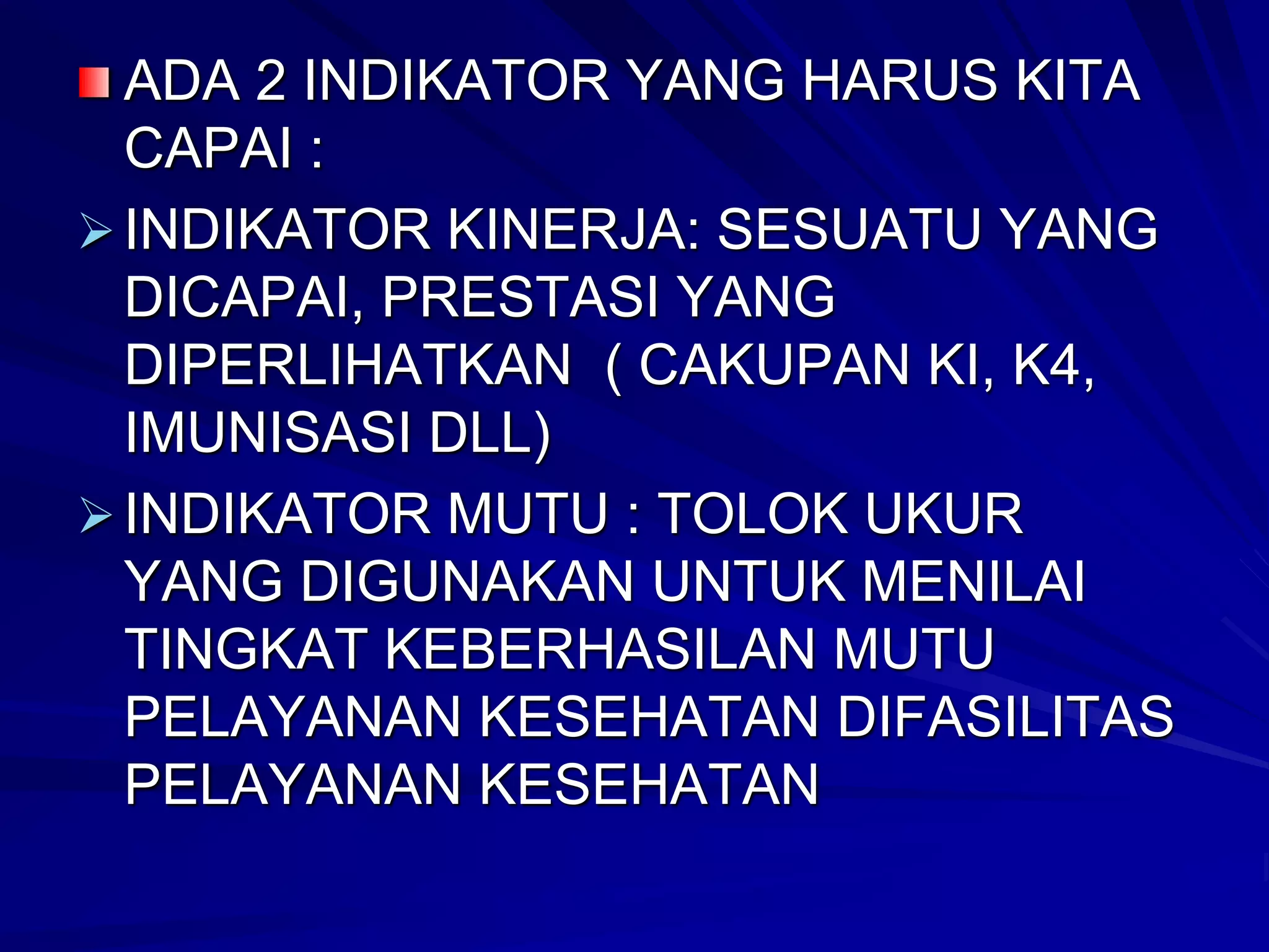 PENYUSUNAN INDIKATOR MUTU UNIT | PPT