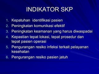 PENYUSUNAN INDIKATOR MUTU UNIT | PPT