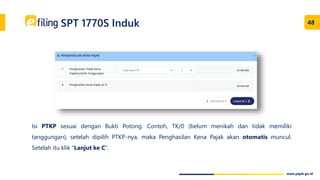 5. Tata Cara Pelaporan SPT Tahunan 1770S dan 1770SS melalui e-filing.pptx
