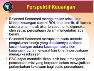 Balance Scorecard (BSC); Fungsi BSC & BSC Perspectives  _ Training "FINANCE For NON FINANCE".