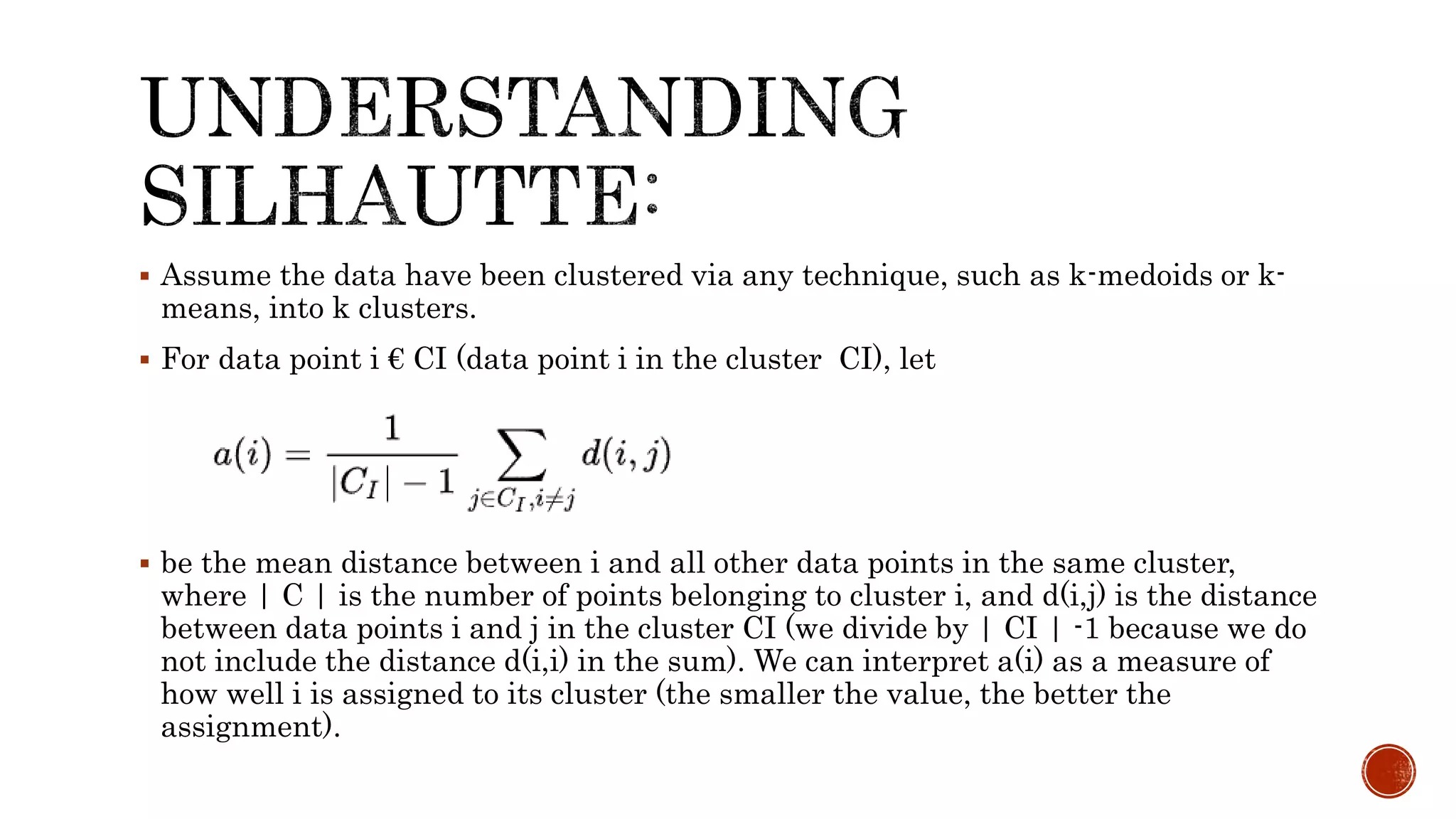 CLUSTER SILHOUETTES.pptx