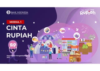 CINTA
RUPIAH
MODUL 1
Departemen Pengelolaan Uang
2021
 