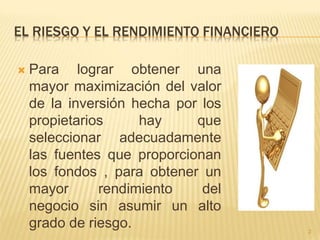 Mayor Rendimiento Riesgo y rendimiento.ppt