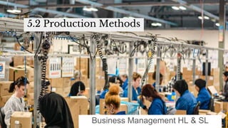 5.2 Production Methods
Business Management HL & SL
 