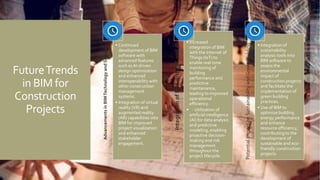 BIM Implementation for Construction Projects and Developers | PPTX